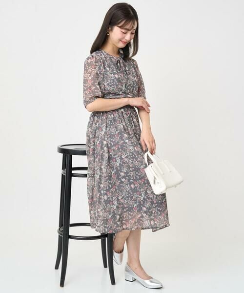 Maison de CINQ / メゾン ドゥ サンク ロング・マキシ丈スカート | 【小さいサイズ】フラワードットプリントシフォンスカート/丈の長さが選べる/洗濯機で洗える/セットアップ対応 | 詳細24