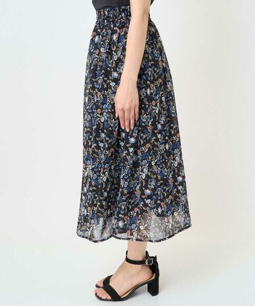 Maison de CINQ / メゾン ドゥ サンク ロング・マキシ丈スカート | 【小さいサイズ】フラワードットプリントシフォンスカート/丈の長さが選べる/洗濯機で洗える/セットアップ対応 | 詳細4