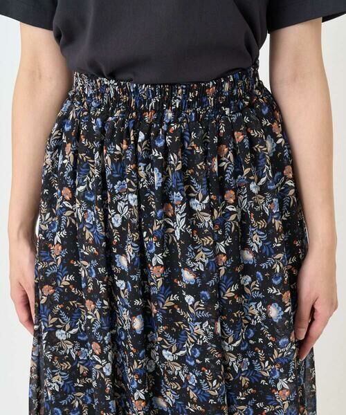 Maison de CINQ / メゾン ドゥ サンク ロング・マキシ丈スカート | 【小さいサイズ】フラワードットプリントシフォンスカート/丈の長さが選べる/洗濯機で洗える/セットアップ対応 | 詳細6