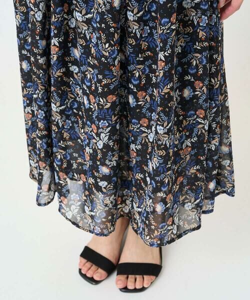 Maison de CINQ / メゾン ドゥ サンク ロング・マキシ丈スカート | 【小さいサイズ】フラワードットプリントシフォンスカート/丈の長さが選べる/洗濯機で洗える/セットアップ対応 | 詳細7