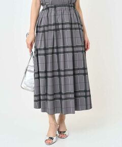 Maison de CINQ / メゾン ドゥ サンク ロング・マキシ丈スカート | 【小さいサイズ】リバーシブルチェックスカート/洗濯機で洗える