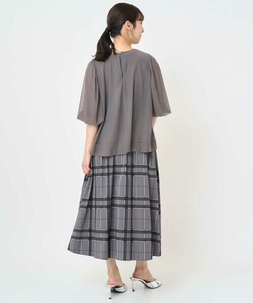 Maison de CINQ / メゾン ドゥ サンク ロング・マキシ丈スカート | 【小さいサイズ】リバーシブルチェックスカート/洗濯機で洗える | 詳細22