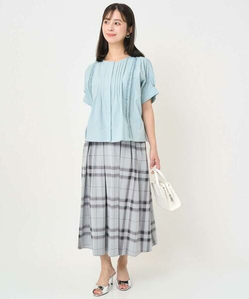 Maison de CINQ / メゾン ドゥ サンク ロング・マキシ丈スカート | 【小さいサイズ】リバーシブルチェックスカート/洗濯機で洗える | 詳細29