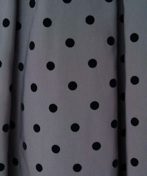 Maison de CINQ / メゾン ドゥ サンク ロング・マキシ丈スカート | 【小さいサイズ】フロッキードット柄タックスカート/洗える | 詳細10