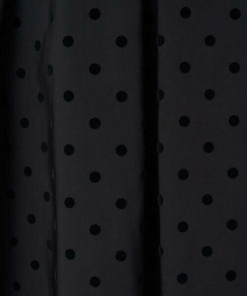 Maison de CINQ / メゾン ドゥ サンク ロング・マキシ丈スカート | 【小さいサイズ】フロッキードット柄タックスカート/洗える | 詳細11