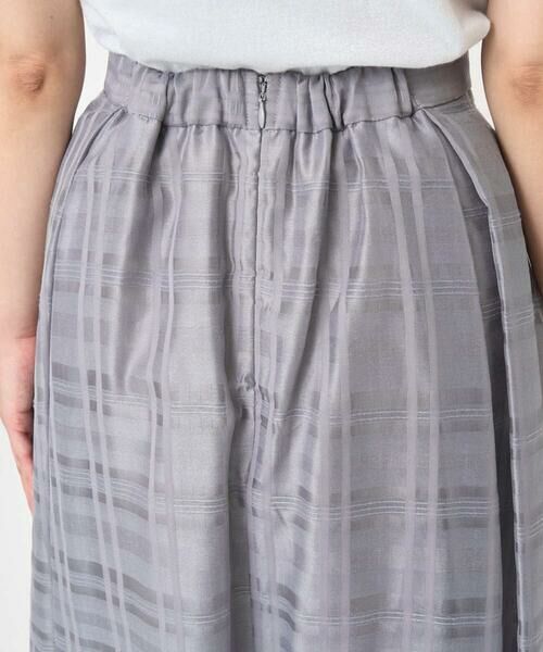 Maison de CINQ / メゾン ドゥ サンク ロング・マキシ丈スカート | 【小さいサイズ】シアードビーチェックスカート/洗濯機で洗える | 詳細6