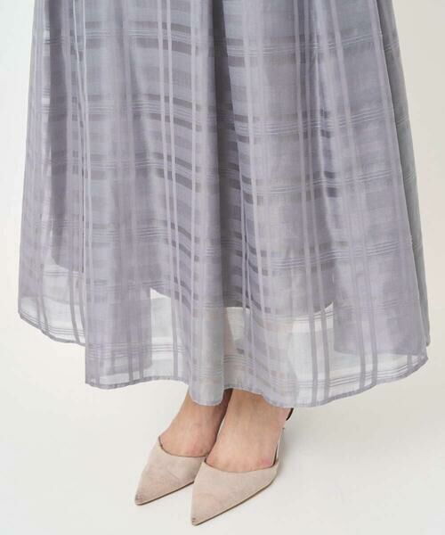 Maison de CINQ / メゾン ドゥ サンク ロング・マキシ丈スカート | 【小さいサイズ】シアードビーチェックスカート/洗濯機で洗える | 詳細9