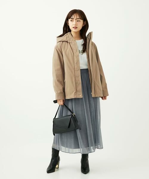 Maison de CINQ / メゾン ドゥ サンク ロング・マキシ丈スカート | 【小さいサイズ】デニム調シアープリーツスカート/洗濯機で洗える | 詳細15