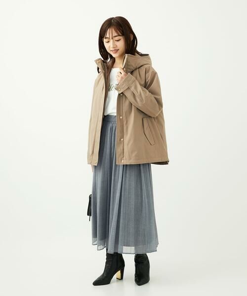 Maison de CINQ / メゾン ドゥ サンク ロング・マキシ丈スカート | 【小さいサイズ】デニム調シアープリーツスカート/洗濯機で洗える | 詳細17