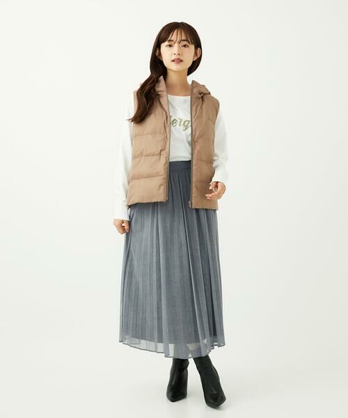 Maison de CINQ / メゾン ドゥ サンク ロング・マキシ丈スカート | 【小さいサイズ】デニム調シアープリーツスカート/洗濯機で洗える | 詳細19