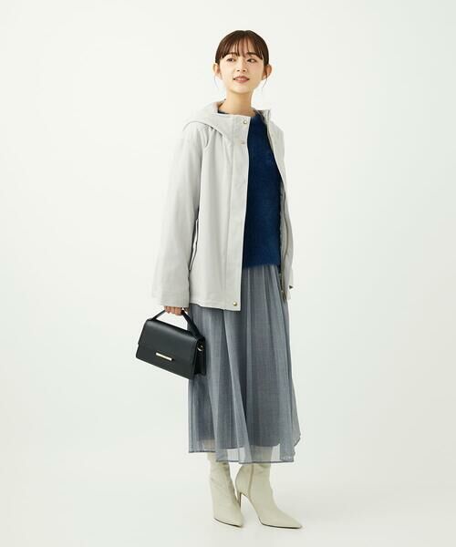 Maison de CINQ / メゾン ドゥ サンク ロング・マキシ丈スカート | 【小さいサイズ】デニム調シアープリーツスカート/洗濯機で洗える | 詳細30