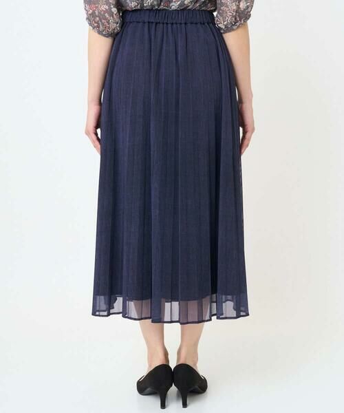 Maison de CINQ / メゾン ドゥ サンク ロング・マキシ丈スカート | 【小さいサイズ】デニム調シアープリーツスカート/洗濯機で洗える | 詳細5