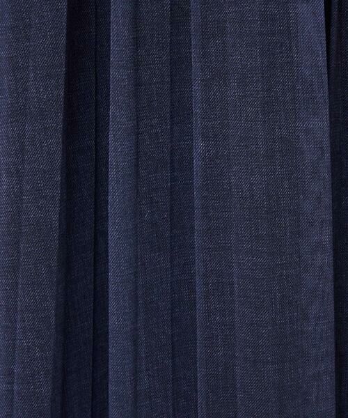 Maison de CINQ / メゾン ドゥ サンク ロング・マキシ丈スカート | 【小さいサイズ】デニム調シアープリーツスカート/洗濯機で洗える | 詳細8