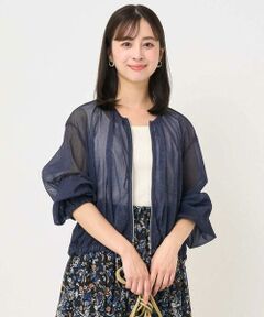 Maison de CINQ / メゾン ドゥ サンク その他アウター | 【小さいサイズ】デニム調シアーブルゾン/洗濯機で洗える