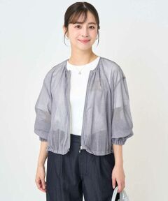 Maison de CINQ / メゾン ドゥ サンク その他アウター | 【小さいサイズ】デニム調シアーブルゾン/洗濯機で洗える