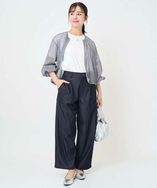 Maison de CINQ / メゾン ドゥ サンク その他アウター | 【小さいサイズ】デニム調シアーブルゾン/洗濯機で洗える | 詳細17