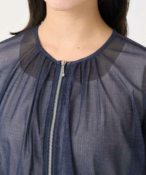 Maison de CINQ / メゾン ドゥ サンク その他アウター | 【小さいサイズ】デニム調シアーブルゾン/洗濯機で洗える | 詳細7