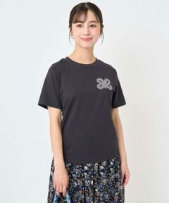 Maison de CINQ / メゾン ドゥ サンク カットソー | 【小さいサイズ】イニシャル刺繍コットンTシャツ/UVカット/接触冷感/洗える