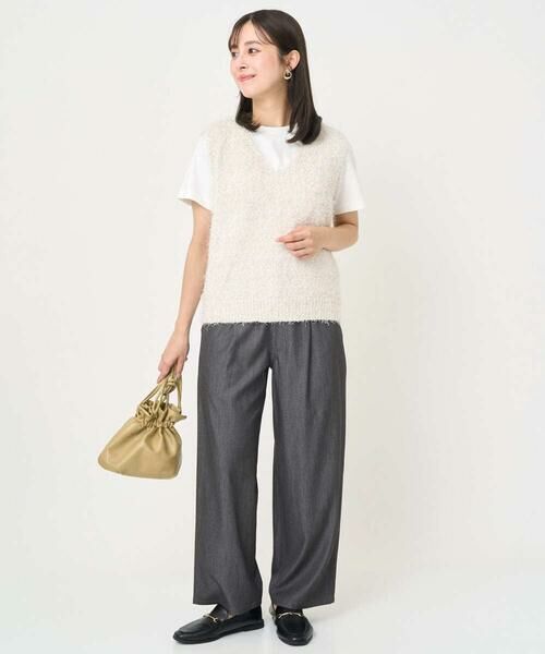 Maison de CINQ / メゾン ドゥ サンク カットソー | 【小さいサイズ】イニシャル刺繍コットンTシャツ/UVカット/接触冷感/洗える | 詳細18