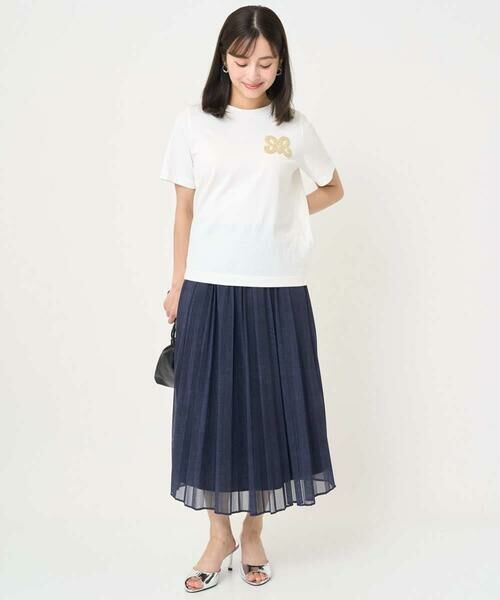 Maison de CINQ / メゾン ドゥ サンク カットソー | 【小さいサイズ】イニシャル刺繍コットンTシャツ/UVカット/接触冷感/洗える | 詳細22