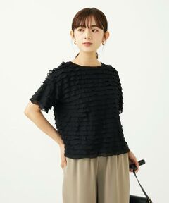 Maison de CINQ / メゾン ドゥ サンク カットソー | 【小さいサイズ】ミニフリルディティールカットソー/洗える