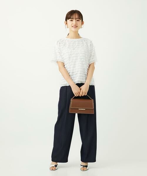 Maison de CINQ / メゾン ドゥ サンク カットソー | 【小さいサイズ】ミニフリルディティールカットソー/洗える | 詳細18