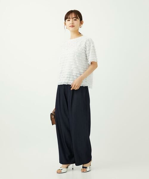 Maison de CINQ / メゾン ドゥ サンク カットソー | 【小さいサイズ】ミニフリルディティールカットソー/洗える | 詳細20