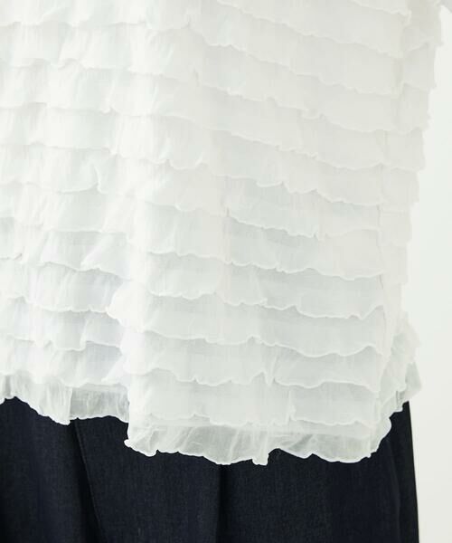 Maison de CINQ / メゾン ドゥ サンク カットソー | 【小さいサイズ】ミニフリルディティールカットソー/洗える | 詳細9