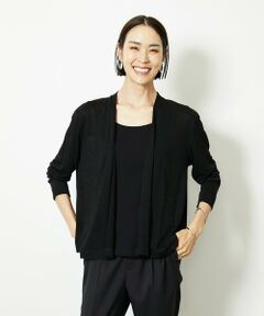 Maison de CINQ / メゾン ドゥ サンク カーディガン・ボレロ | ［小さいサイズ］ショートトッパーカーディガン(紫外線/冷房対策に)