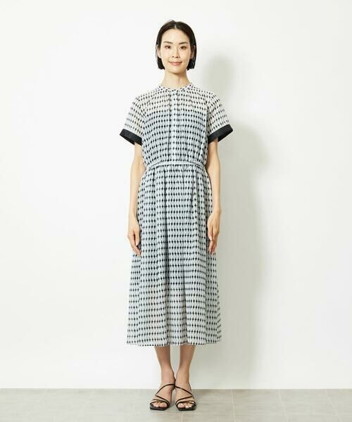 Maison de CINQ / メゾン ドゥ サンク ロング・マキシ丈ワンピース | ［小さいサイズ］ジオメトリック柄ワンピース | 詳細11