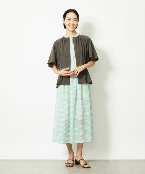 Maison de CINQ / メゾン ドゥ サンク ロング・マキシ丈ワンピース | ［小さいサイズ］ジオメトリック柄ワンピース | 詳細16