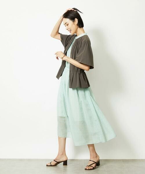 Maison de CINQ / メゾン ドゥ サンク ロング・マキシ丈ワンピース | ［小さいサイズ］ジオメトリック柄ワンピース | 詳細17