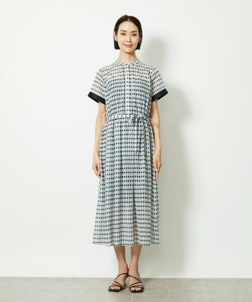 Maison de CINQ / メゾン ドゥ サンク ロング・マキシ丈ワンピース | ［小さいサイズ］ジオメトリック柄ワンピース | 詳細3