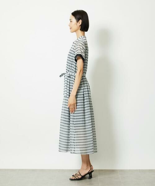 Maison de CINQ / メゾン ドゥ サンク ロング・マキシ丈ワンピース | ［小さいサイズ］ジオメトリック柄ワンピース | 詳細4