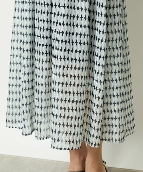 Maison de CINQ / メゾン ドゥ サンク ロング・マキシ丈ワンピース | ［小さいサイズ］ジオメトリック柄ワンピース | 詳細8