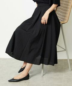 Maison de CINQ / メゾン ドゥ サンク ロング・マキシ丈スカート | ［小さいサイズ］トリオシアーチェックフレアスカート(セットアップ対応)