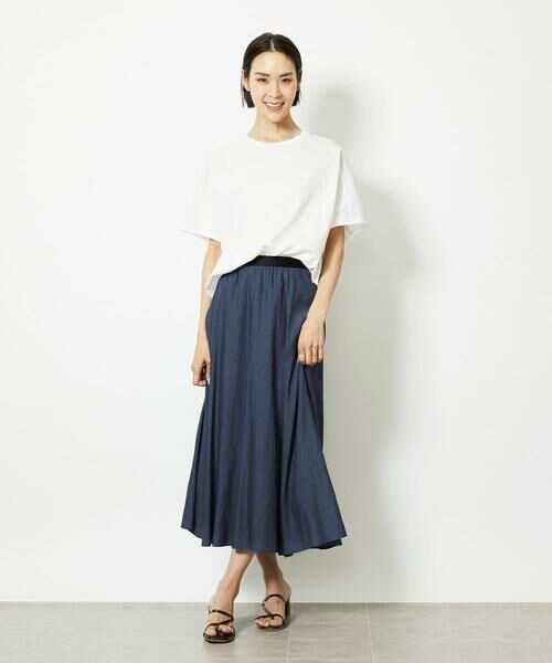 Maison de CINQ / メゾン ドゥ サンク ロング・マキシ丈スカート | ［小さいサイズ］シャンブレーデニムフレアスカート | 詳細12