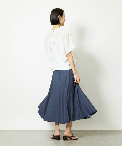 Maison de CINQ / メゾン ドゥ サンク ロング・マキシ丈スカート | ［小さいサイズ］シャンブレーデニムフレアスカート | 詳細13