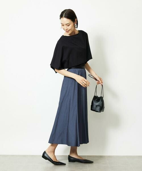 Maison de CINQ / メゾン ドゥ サンク ロング・マキシ丈スカート | ［小さいサイズ］シャンブレーデニムフレアスカート | 詳細14