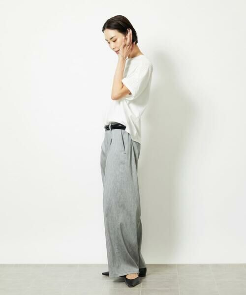 Maison de CINQ / メゾン ドゥ サンク カットソー | ［小さいサイズ］トリオシアーチェックカットソー(セットアップ対応) | 詳細15