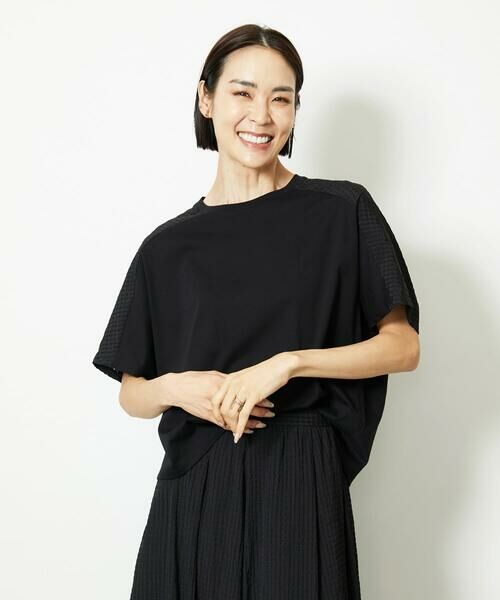 Maison de CINQ / メゾン ドゥ サンク カットソー | ［小さいサイズ］トリオシアーチェックカットソー(セットアップ対応) | 詳細3