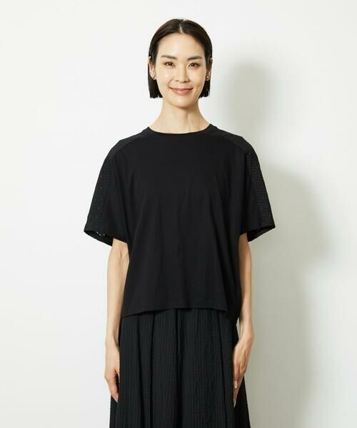 Maison de CINQ / メゾン ドゥ サンク カットソー | ［小さいサイズ］トリオシアーチェックカットソー(セットアップ対応) | 詳細5