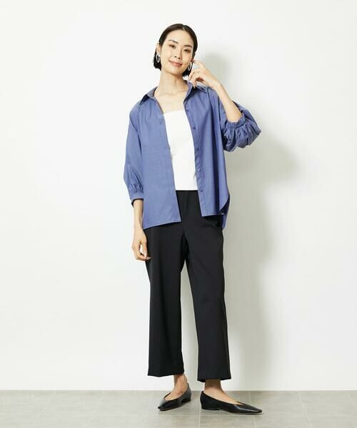 Maison de CINQ / メゾン ドゥ サンク その他パンツ | ［小さいサイズ］ツイルストレッチワイドパンツ | 詳細16