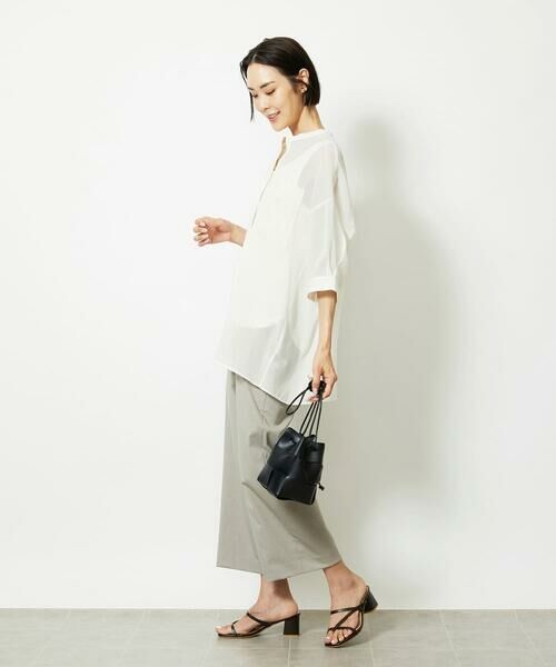 Maison de CINQ / メゾン ドゥ サンク その他パンツ | ［小さいサイズ］ツイルストレッチワイドパンツ | 詳細19