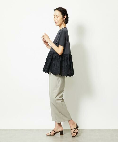 Maison de CINQ / メゾン ドゥ サンク その他パンツ | ［小さいサイズ］ツイルストレッチワイドパンツ | 詳細22