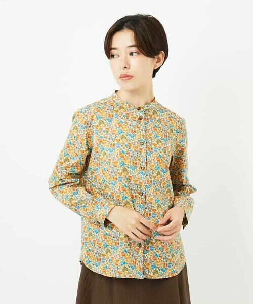 Maison de CINQ / メゾン ドゥ サンク シャツ・ブラウス | LIBERTYプリントシャツブラウス（Sandra Spring） | 詳細1