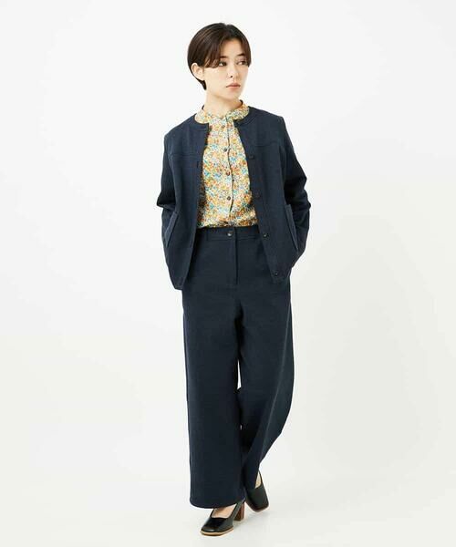 Maison de CINQ / メゾン ドゥ サンク シャツ・ブラウス | LIBERTYプリントシャツブラウス（Sandra Spring） | 詳細24