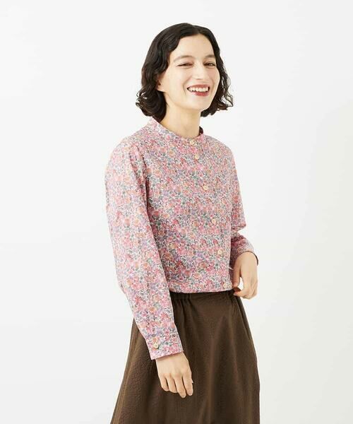 Maison de CINQ / メゾン ドゥ サンク シャツ・ブラウス | LIBERTYプリントシャツブラウス（Sandra Spring） | 詳細5