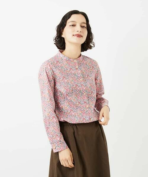 Maison de CINQ / メゾン ドゥ サンク シャツ・ブラウス | LIBERTYプリントシャツブラウス（Sandra Spring） | 詳細8