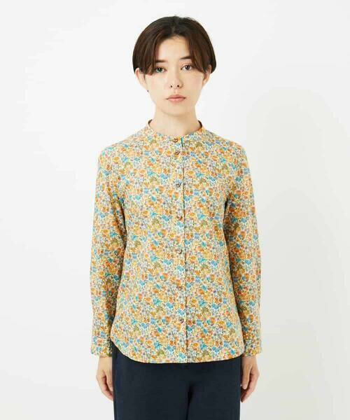 Maison de CINQ / メゾン ドゥ サンク シャツ・ブラウス | LIBERTYプリントシャツブラウス（Sandra Spring） | 詳細9